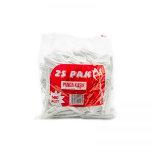Plastik Panda Kaşık 500'lü Dondurma Kaşığı