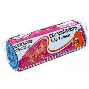 Kazanç Eko Endüstriyel Çöp Poşeti 800 Gr Hantal Mavi 100x150