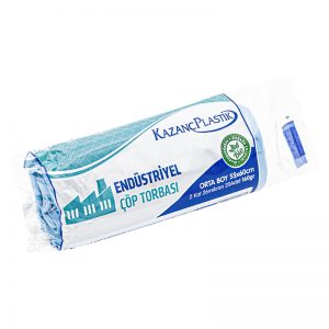 Kazanç Endüstriyel Çöp Poşeti Orta 160 Gr Mavi 55x60