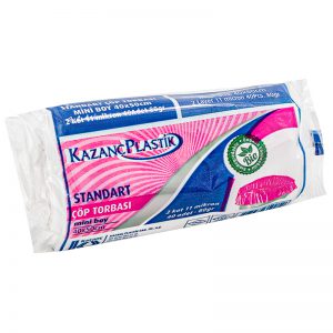 Kazanç Standart Çöp Poşeti 80 Gr Beyaz Mini Barkodlu 40x50
