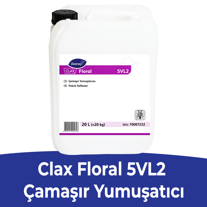 Diversey Clax Floral 5VL2 20 L Çamaşır Yumuşatıcı