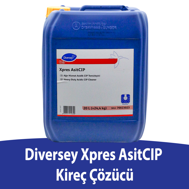 70023023 Diversey Xpres AsitCIP Kireç Çözücü 20 L