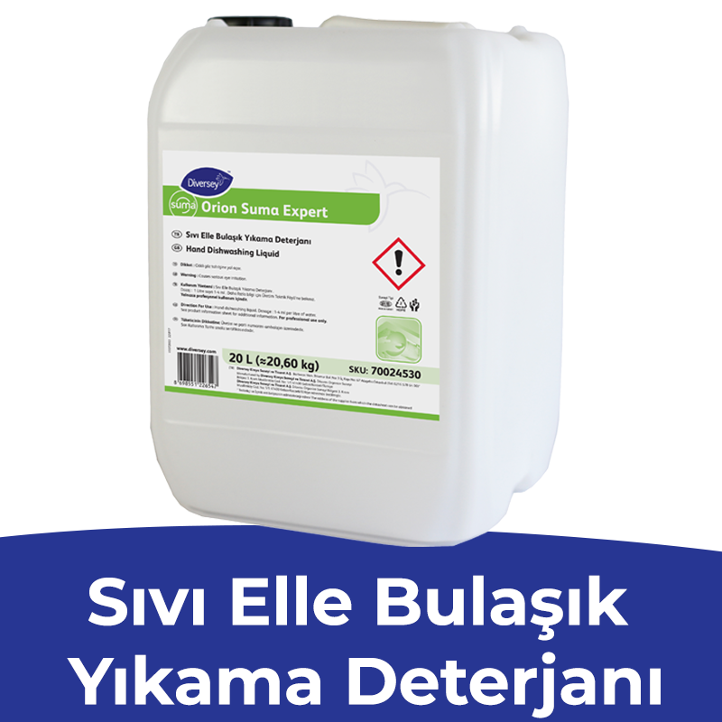 70024530 Diversey Suma Orion Expert Elle Bulaşık Yıkama Deterjanı 20 L