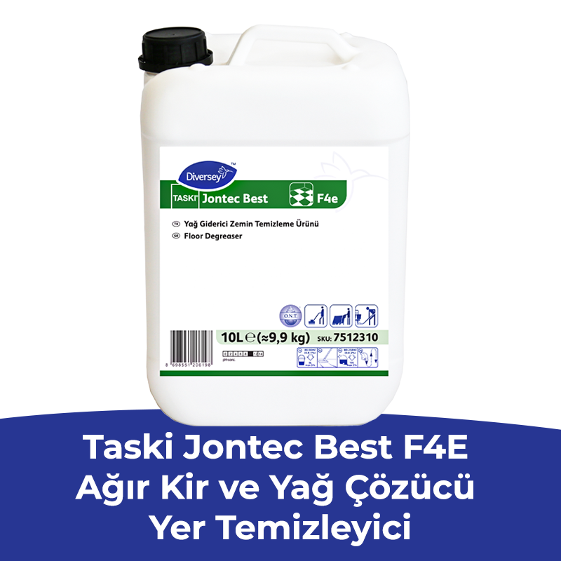 Diversey Taski Jontec Best F4e Ağır Kir ve Yağ Çözücü Yer Temizleyici 10L