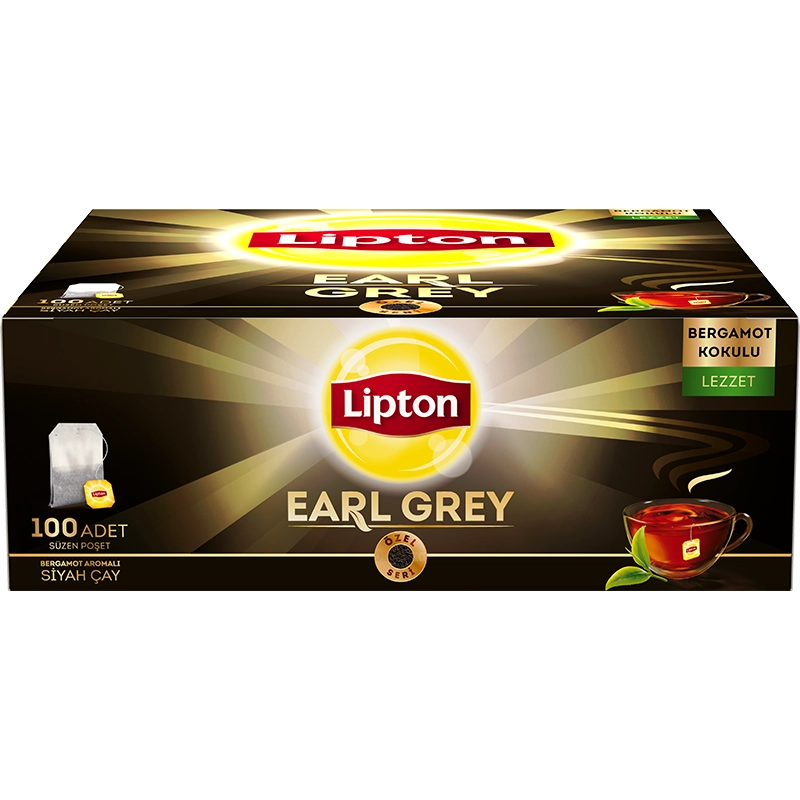 Lipton Earl Grey Bardak Poşet Çay 100'lü