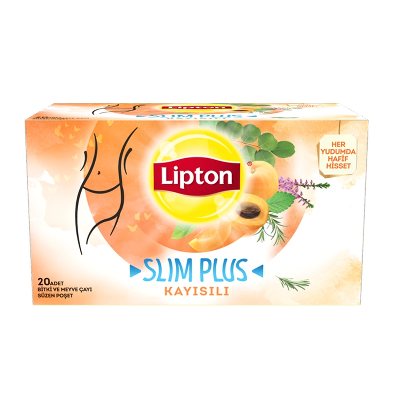 Lipton Slim Plus Kayısılı Bardak Poşet Çay 20'li Bitki Çayı
