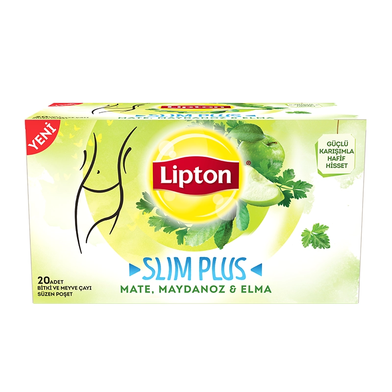 Lipton Slim Plus Mate Maydanoz Elma Bardak Poşet Çay 20'li Bitki Çayı
