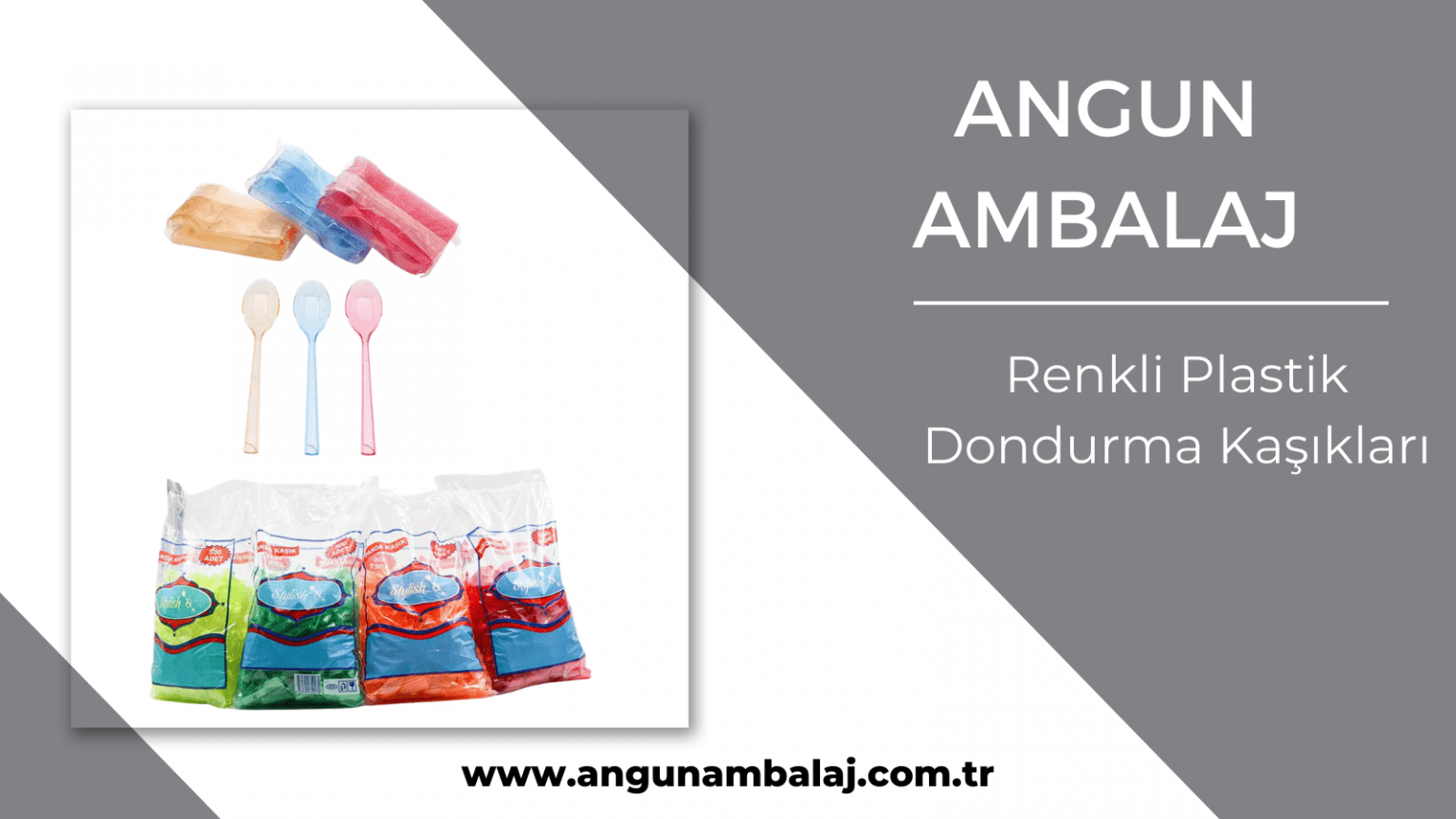 Renkli Plastik Dondurma Kaşıkları